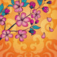 Farbenfrohe digitale Kirschlüten Illustration von Seraphine Arts