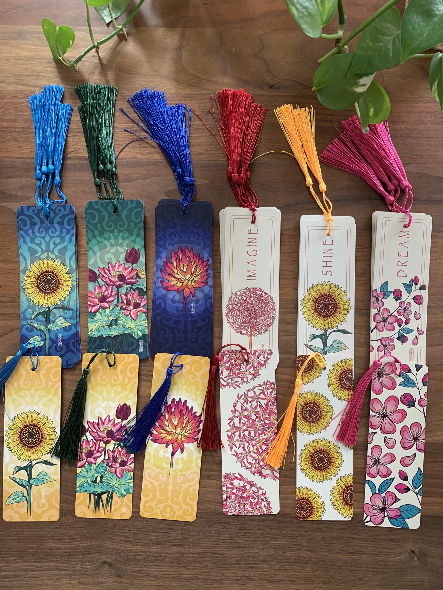 Flower Bookmark Bundle - Set of 6